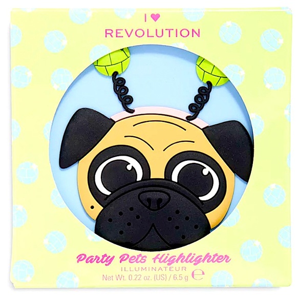 I heart revolution Party pets Disco Dogs Highlighter NEW! Makeup Compact - Picture 3 of 7